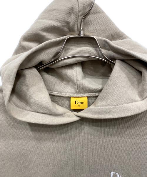 Dime（ダイム）Dime (ダイム) Classic Small Logo Hoodie ベージュ サイズ:XLの古着・服飾アイテム