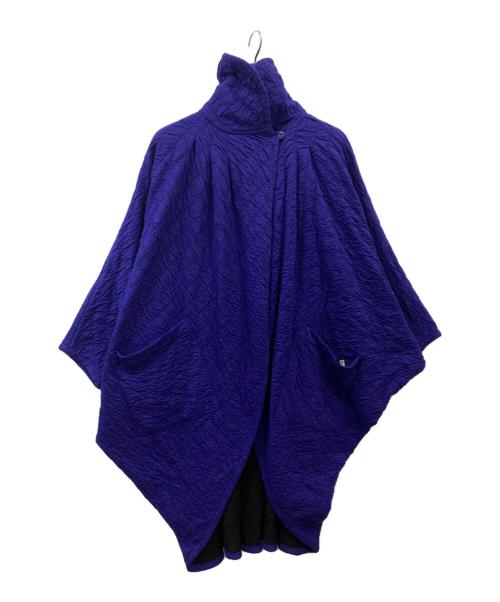 ISSEY MIYAKE（イッセイミヤケ）ISSEY MIYAKE (イッセイミヤケ) シワ加工ガウンコート パープル サイズ:9の古着・服飾アイテム