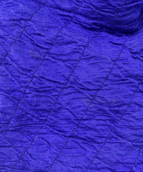 ISSEY MIYAKE（イッセイミヤケ）ISSEY MIYAKE (イッセイミヤケ) シワ加工ガウンコート パープル サイズ:9の古着・服飾アイテム