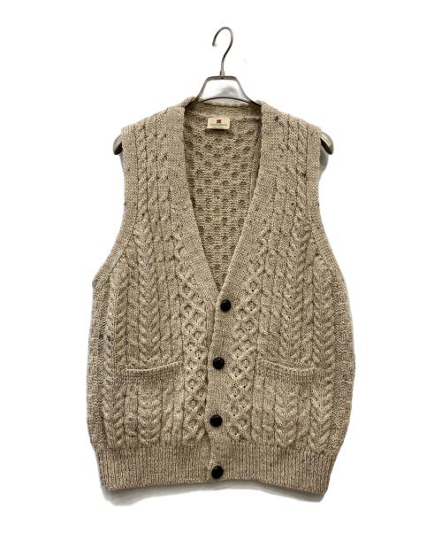 Carraig Donn（キャレイグ ドン）Carraig Donn (キャレイグ ドン) ニットベスト ベージュ サイズ:Mの古着・服飾アイテム