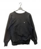 Champion REVERSE WEAVEチャンピオン リバース ウィーブ）の古着「90sクルーネックスウェット」｜ブラック