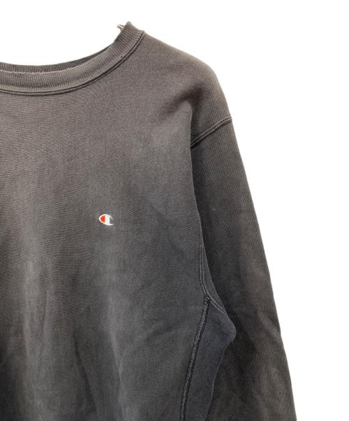 Champion REVERSE WEAVE（チャンピオン リバース ウィーブ）Champion REVERSE WEAVE (チャンピオン リバース ウィーブ) 90sクルーネックスウェット ブラック サイズ:Lの古着・服飾アイテム