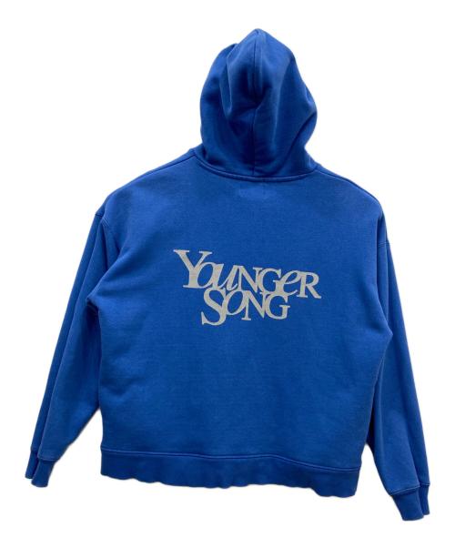 YOUNGER SONG（ヤンガーソング）Younger Song (ヤンガーソング) パーカー ブルー サイズ:Ｍの古着・服飾アイテム
