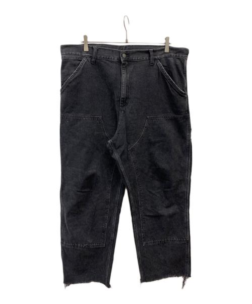 Carhartt WIP（カーハート ワークインプログレス）Carhartt WIP (カーハート ワークインプログレス) ダブルニーデニムパンツ ブラック サイズ:W36×L32の古着・服飾アイテム