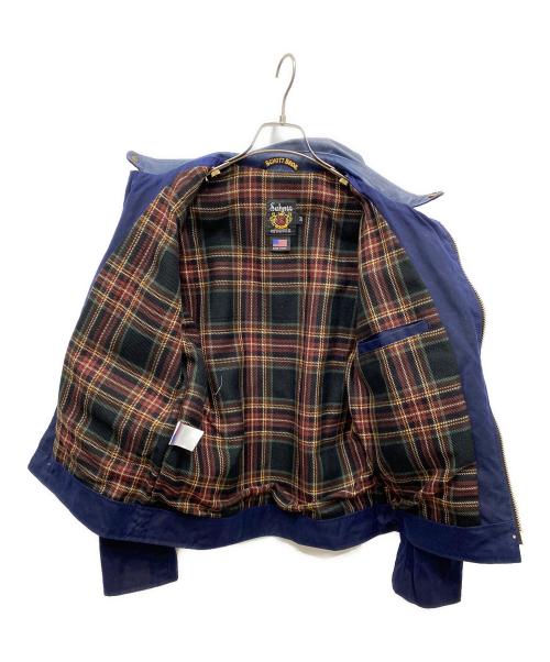 Schott（ショット）Schott (ショット) LEATHER TRIM WAX CTN RIDERS ブルー サイズ:Mの古着・服飾アイテム