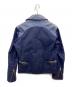 Schott (ショット) LEATHER TRIM WAX CTN RIDERS ブルー サイズ:M：16000円