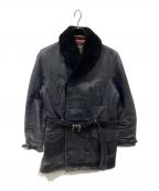 Schottショット）の古着「ベルテッドレザージャケット」｜ブラック