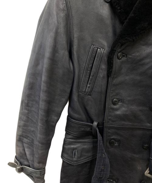 Schott（ショット）Schott (ショット) ベルテッドレザージャケット ブラック サイズ:Mの古着・服飾アイテム