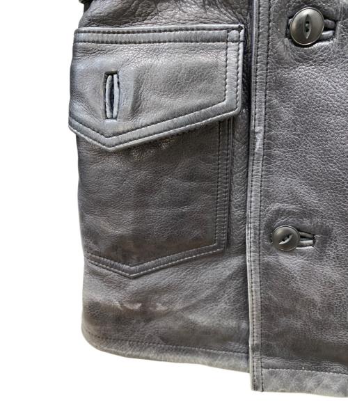 Schott（ショット）Schott (ショット) ベルテッドレザージャケット ブラック サイズ:Mの古着・服飾アイテム