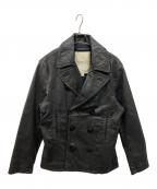 RALPH LAURENラルフローレン）の古着「コーティングPコート」｜ブラック