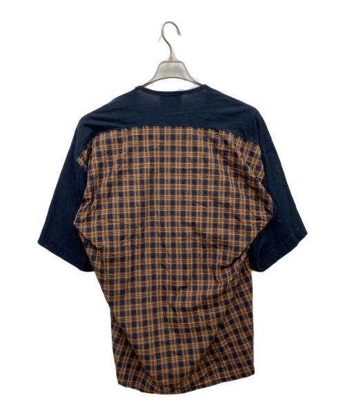 Vivienne Westwood man（ヴィヴィアン ウェストウッド マン）Vivienne Westwood man (ヴィヴィアン ウェストウッド マン) スイッチS/Sカットソー ネイビー×オレンジ サイズ:FREEの古着・服飾アイテム