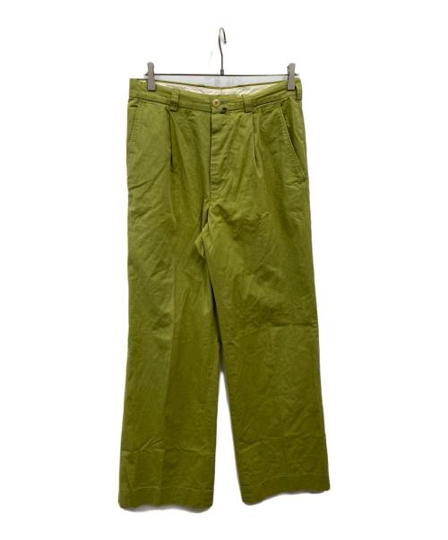 DRIES VAN NOTEN（ドリスヴァンノッテン）DRIES VAN NOTEN (ドリスヴァンノッテン) パンツ グリーン サイズ:48の古着・服飾アイテム