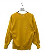Champion REVERSE WEAVEチャンピオン リバース ウィーブ）の古着「90’sクルーネックスウェット」｜イエロー