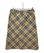 BURBERRY LONDONバーバリーロンドン）の古着「ノバチェックスカート」｜ベージュ