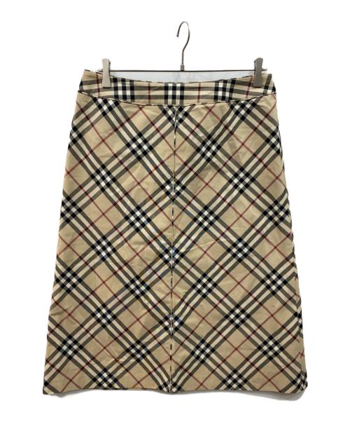 BURBERRY LONDON（バーバリーロンドン）BURBERRY LONDON (バーバリーロンドン) ノバチェックスカート ベージュ サイズ:Lの古着・服飾アイテム