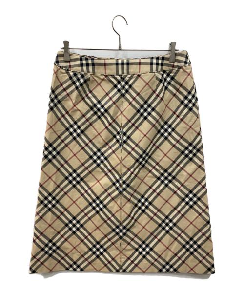 BURBERRY LONDON（バーバリーロンドン）BURBERRY LONDON (バーバリーロンドン) ノバチェックスカート ベージュ サイズ:Lの古着・服飾アイテム