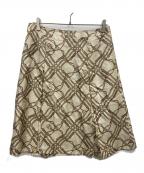 BURBERRY LONDONバーバリーロンドン）の古着「シルクスカート」｜ベージュ