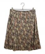 BURBERRY LONDONバーバリーロンドン）の古着「シルクスカート」｜ベージュ