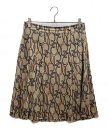 BURBERRY LONDON（バーバリーロンドン）の古着「シルクスカート」｜ベージュ