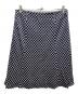 BURBERRY LONDON (バーバリーロンドン) シルクスカート ホワイト×ネイビー サイズ:44：4000円
