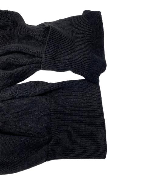 LAD MUSICIAN（ラッドミュージシャン）LAD MUSICIAN (ラッドミュージシャン) フラワー刺繍 ニットカーディガン ブラック サイズ:44の古着・服飾アイテム