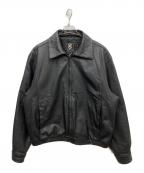 GEAR FOR SPORTSギアフォースポーツ）の古着「レザージャケット」｜ブラック