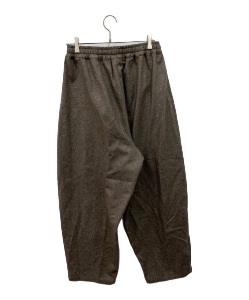 My Beautiful Landlet（マイビューティフルランドレット）My Beautiful Landlet (マイビューティフルランドレット) WOOL FLANNEL EASY WIDE PANTS ブラウン サイズ:Sの古着・服飾アイテム
