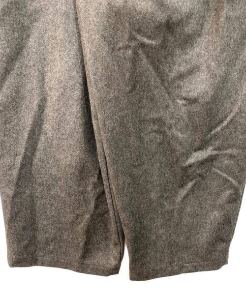 My Beautiful Landlet（マイビューティフルランドレット）My Beautiful Landlet (マイビューティフルランドレット) WOOL FLANNEL EASY WIDE PANTS ブラウン サイズ:Sの古着・服飾アイテム