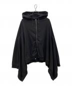 MM6 Maison Margielaエムエムシックスメゾンマルジェラ）の古着「ジップアップパーカー」｜ブラック
