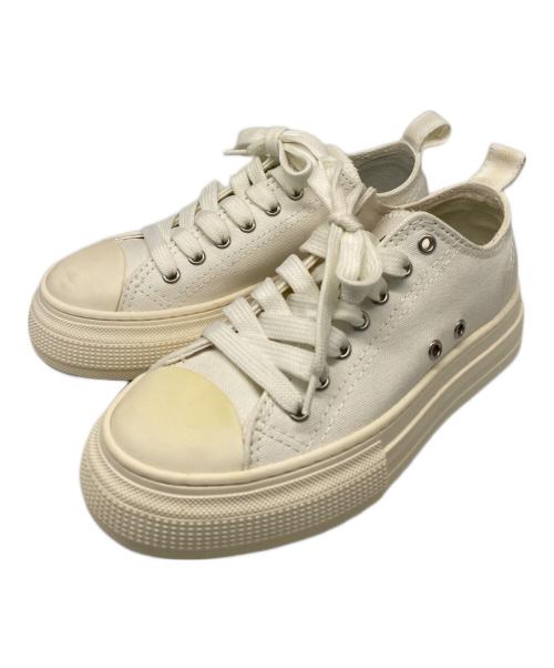 DSQUARED2（ディースクエアード）DSQUARED2 (ディースクエアード) ベルリン キャンバススニーカー ホワイト サイズ:35の古着・服飾アイテム