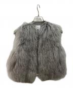 Sov.ソブ）の古着「チベットラムファーベスト」｜グレー