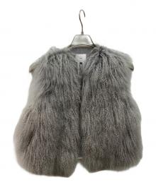 Sov.（ソブ）の古着「チベットラムファーベスト」｜グレー