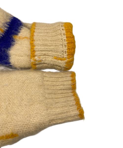 PAMM（パム）PAMM (パム) 透明な空気のチェックジップニット ベージュ サイズ:2の古着・服飾アイテム