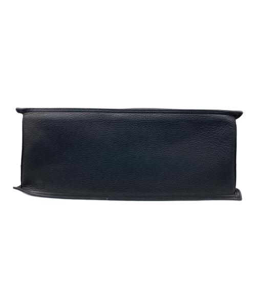 VIOLAd'ORO（ヴィオラドーロ）VIOLAd'ORO (ヴィオラドーロ) イタリアンWフェイスレザー ラージ トートバッグ ブラックの古着・服飾アイテム