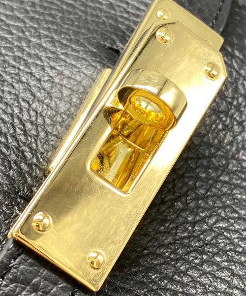 VIOLAd'ORO（ヴィオラドーロ）VIOLAd'ORO (ヴィオラドーロ) イタリアンWフェイスレザー ラージ トートバッグ ブラックの古着・服飾アイテム