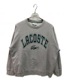 LACOSTE（ラコステ）の古着「ロゴプイントスウェット」｜グレー