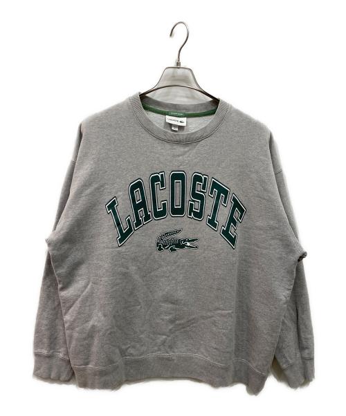 LACOSTE（ラコステ）LACOSTE (ラコステ) ロゴプイントスウェット グレー サイズ:Lの古着・服飾アイテム