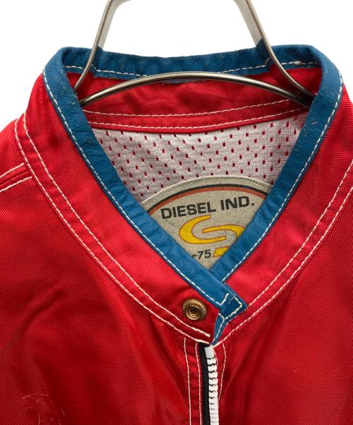 DIESEL（ディーゼル）DIESEL (ディーゼル) ジャケット レッド×ブルー サイズ:XLの古着・服飾アイテム