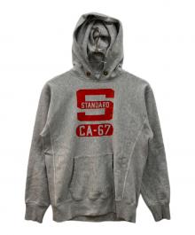 Champion REVERSE WEAVE（チャンピオン リバース ウィーブ）の古着「プルオーバーパーカー」｜グレー