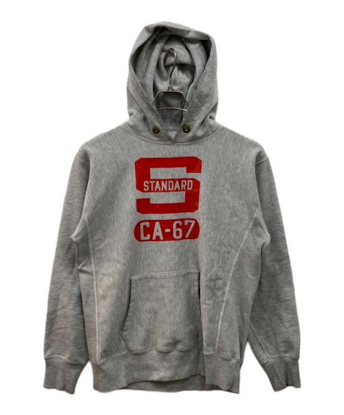 Champion REVERSE WEAVE（チャンピオン リバース ウィーブ）Champion REVERSE WEAVE (チャンピオン リバース ウィーブ) プルオーバーパーカー グレー サイズ:Mの古着・服飾アイテム