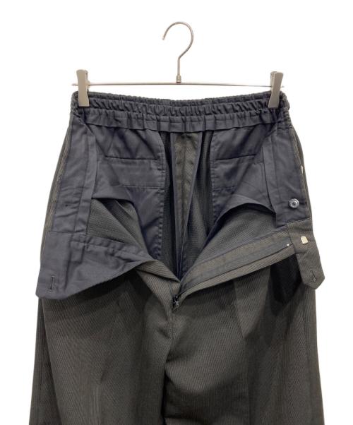 STEVEN ALAN（スティーブンアラン）STEVEN ALAN (スティーブンアラン) PE/L ブッチャー イン ツープリーツ ドレス トラウザーズ グレー サイズ:Lの古着・服飾アイテム