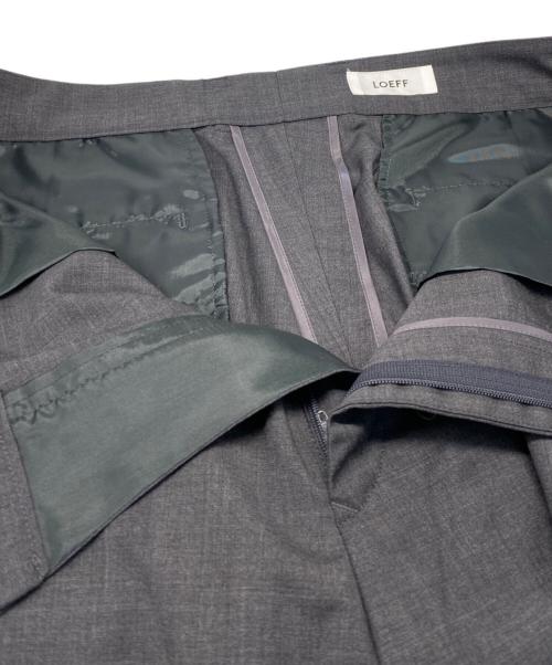 LOEFF（ロエフ）LOEFF (ロエフ) トロピカルウール ボンタン パンツ グレー サイズ:Mの古着・服飾アイテム