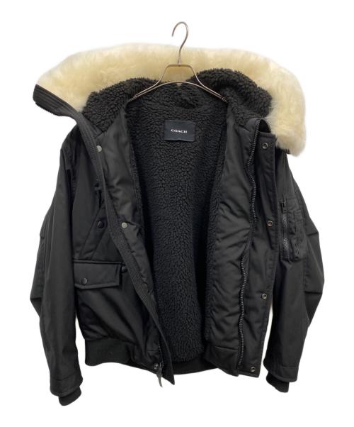 COACH（コーチ）COACH (コーチ) 裏ボアショートパーカ ブラック サイズ:不明　の古着・服飾アイテム