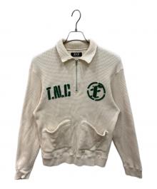 Fake Ass Flowers（フェイク アス フラワーズ）の古着「Thermal Half Zip Pullover」｜ベージュ