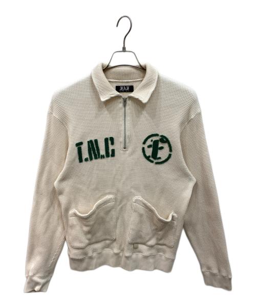 Fake Ass Flowers（フェイク アス フラワーズ）Fake Ass Flowers (フェイク アス フラワーズ) Thermal Half Zip Pullover ベージュ サイズ:ＦＲＥＥの古着・服飾アイテム