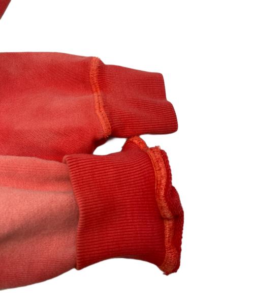 BEAMS（ビームス）BEAMS (ビームス) FADE RHINE STONE SWEAT CREW レッド サイズ:Mの古着・服飾アイテム