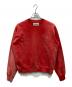 BEAMS（ビームス）の古着「FADE RHINE STONE SWEAT CREW」｜レッド