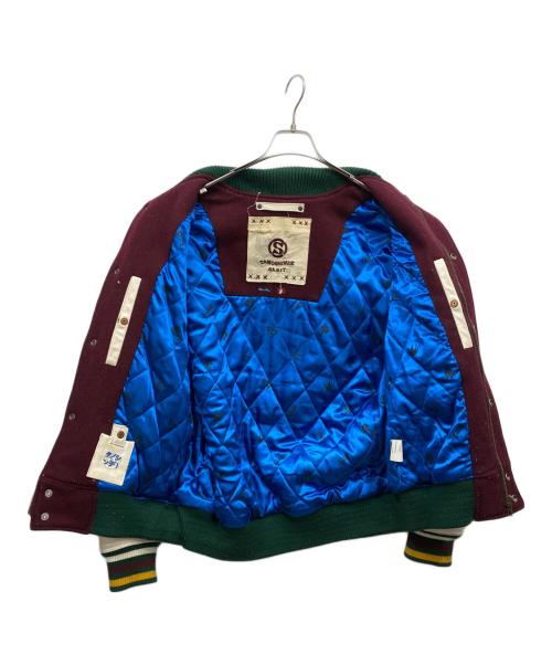SABIT（サビ）SABIT (サビ) TANOSHINDE ヴァーシティジャケット ブラウン サイズ:Ｍの古着・服飾アイテム