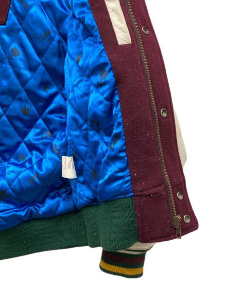 SABIT（サビ）SABIT (サビ) TANOSHINDE ヴァーシティジャケット ブラウン サイズ:Ｍの古着・服飾アイテム