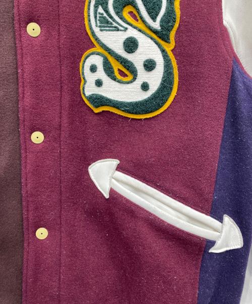 SABIT（サビ）SABIT (サビ) TANOSHINDE ヴァーシティジャケット ブラウン サイズ:Ｍの古着・服飾アイテム